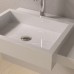 ADM Bathroom Design Glossy White Stone Resin Sink DW-127 - B016VHF03W